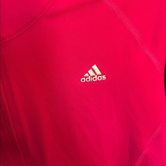 Adidas Fuchsia Half-Zip Pullover - Picture 4 of 9